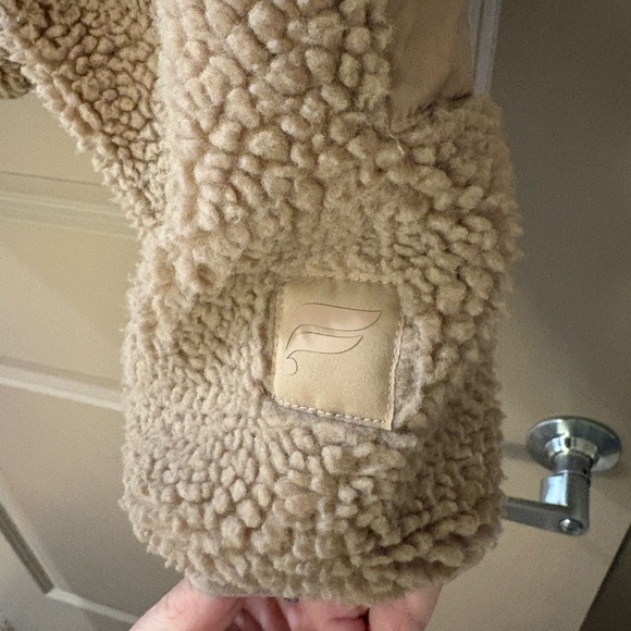 Fabletics Tan Teddy Jacket - Picture 2 of 8